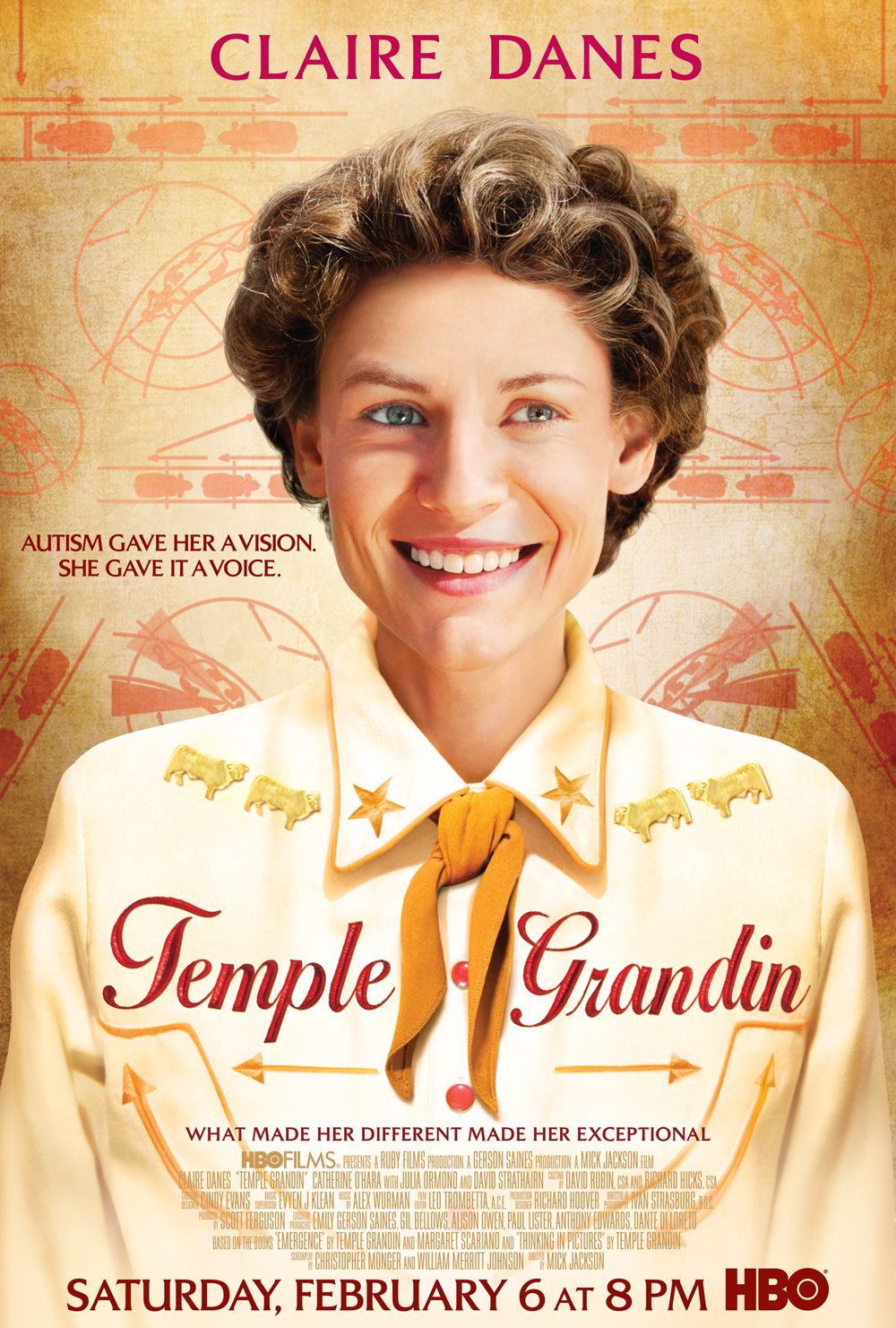 Hành trình tự kỷ WEB-DL / Đứa trẻ ngôi sao (Đài Loan) / Temple Grandin / Temple Grandin: Suy nghĩ bằng hình ảnh / Temple Grandin / Cuộc đời tự kỷ 2010 Temple Grandin 6.9G