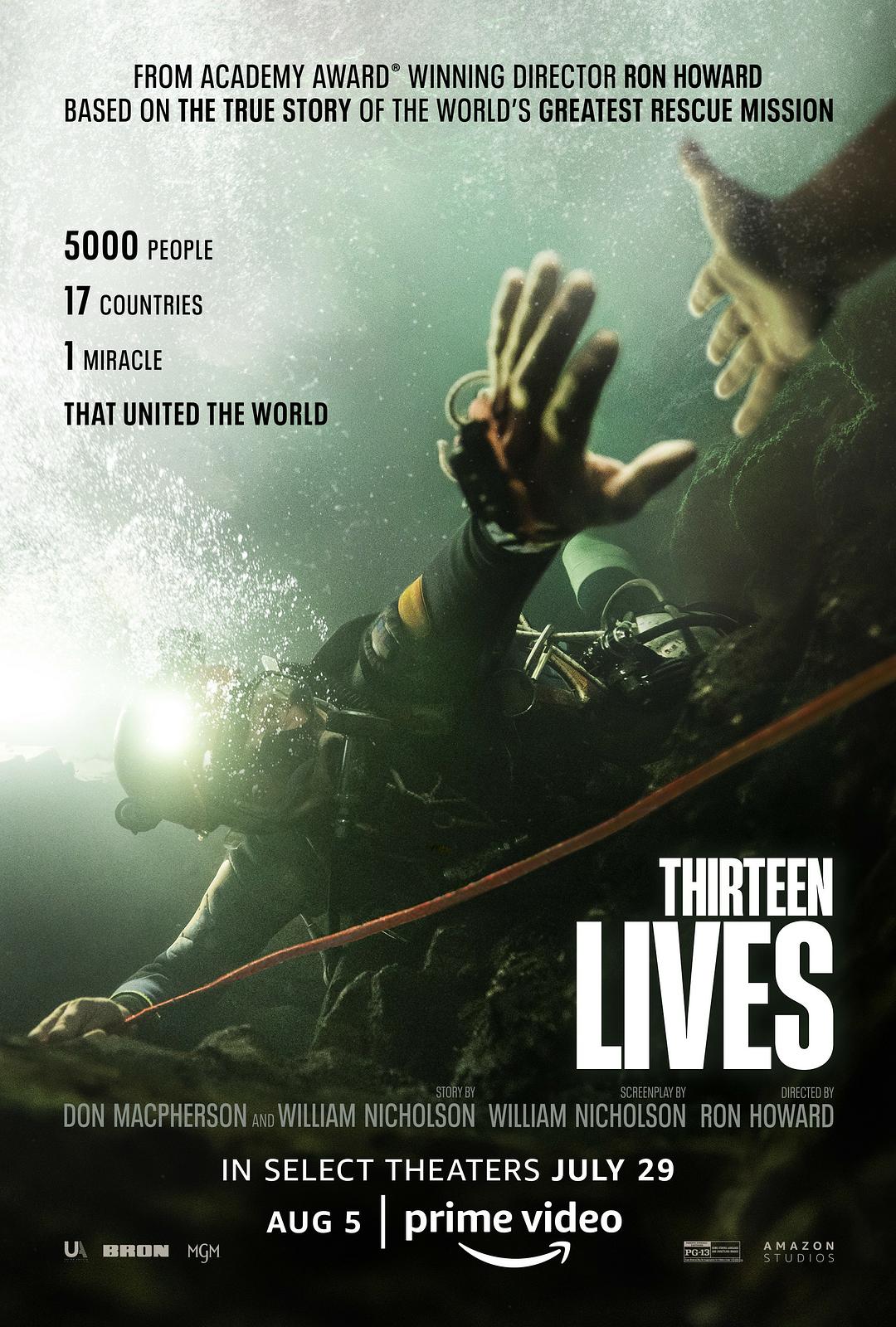 13 Mạng Sống Tải xuống đĩa Blu-ray 4K + phiên bản MKV HD 2022 Thirteen Lives 15.9G