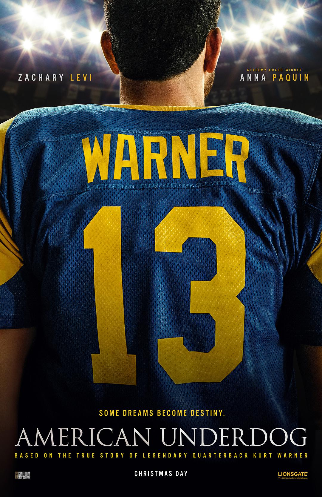 Câu chuyện về Kurt Warner: Người Mỹ bình thường - Phiên bản Blu-ray HD MKV / Kẻ nổi loạn Mỹ / Người Mỹ bình thường / American Underdog 2021 American Underdog: The Kurt Warner Story 16.7G